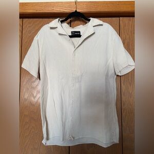 Original Use Cream Casual Button Down Shirt